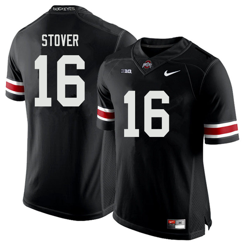 Ohio State Buckeyes #16 Cade Stover College Football Jerseys Sale-Black